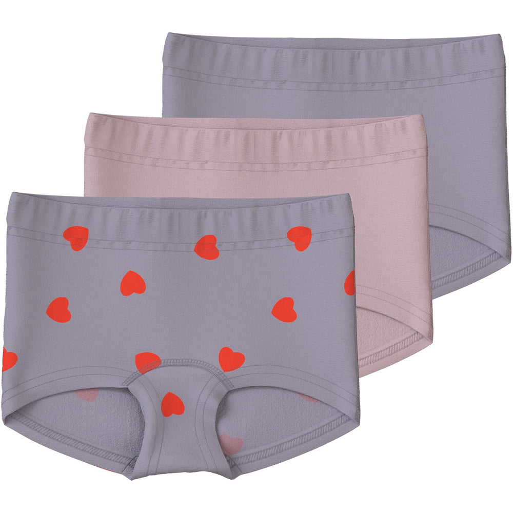 Køb Name It Lavender Gray Nmftights 3P Lavender Hearts Noos