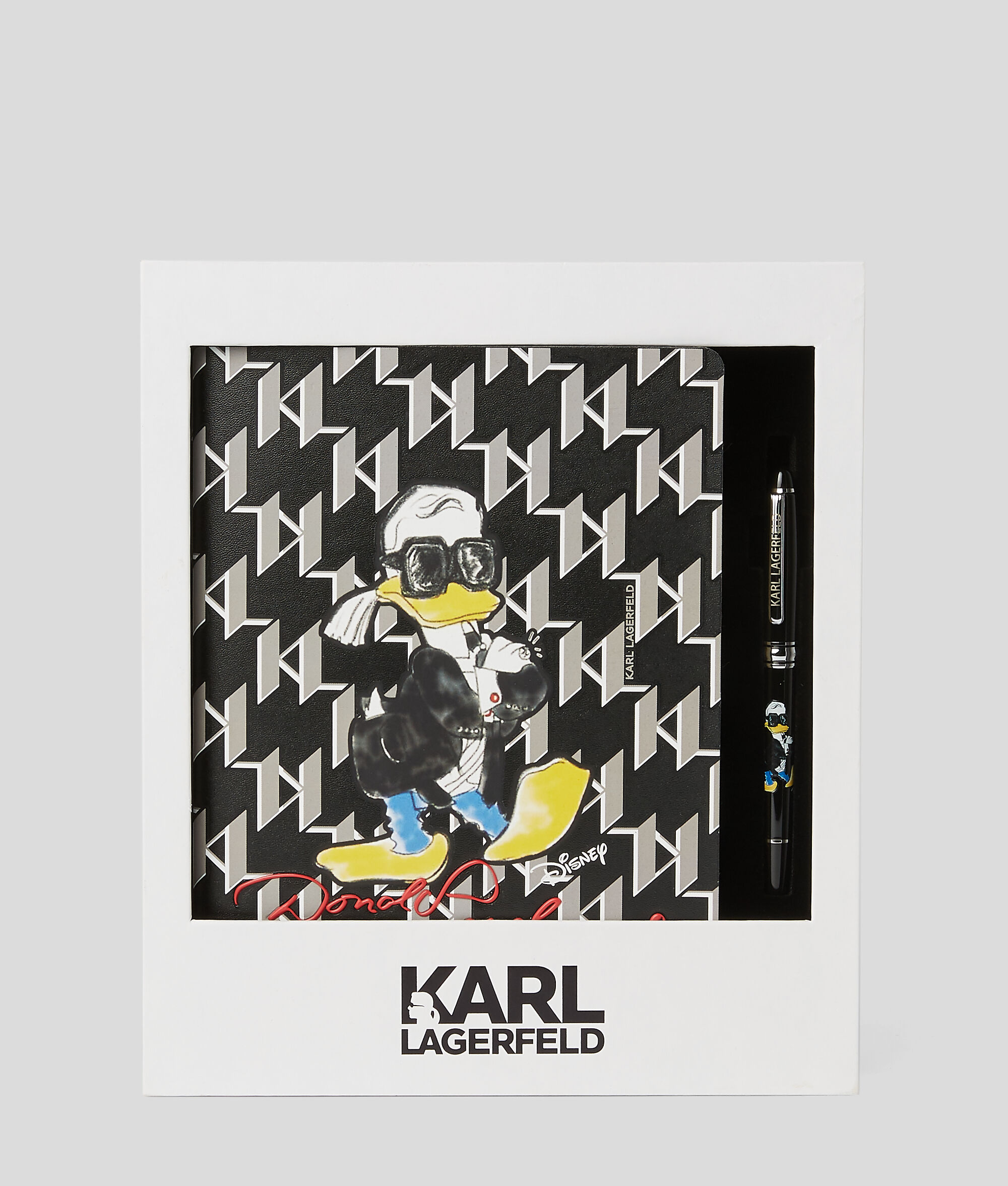 ENSEMBLE CARNET ET STYLO DS x KARL LAGERFELD