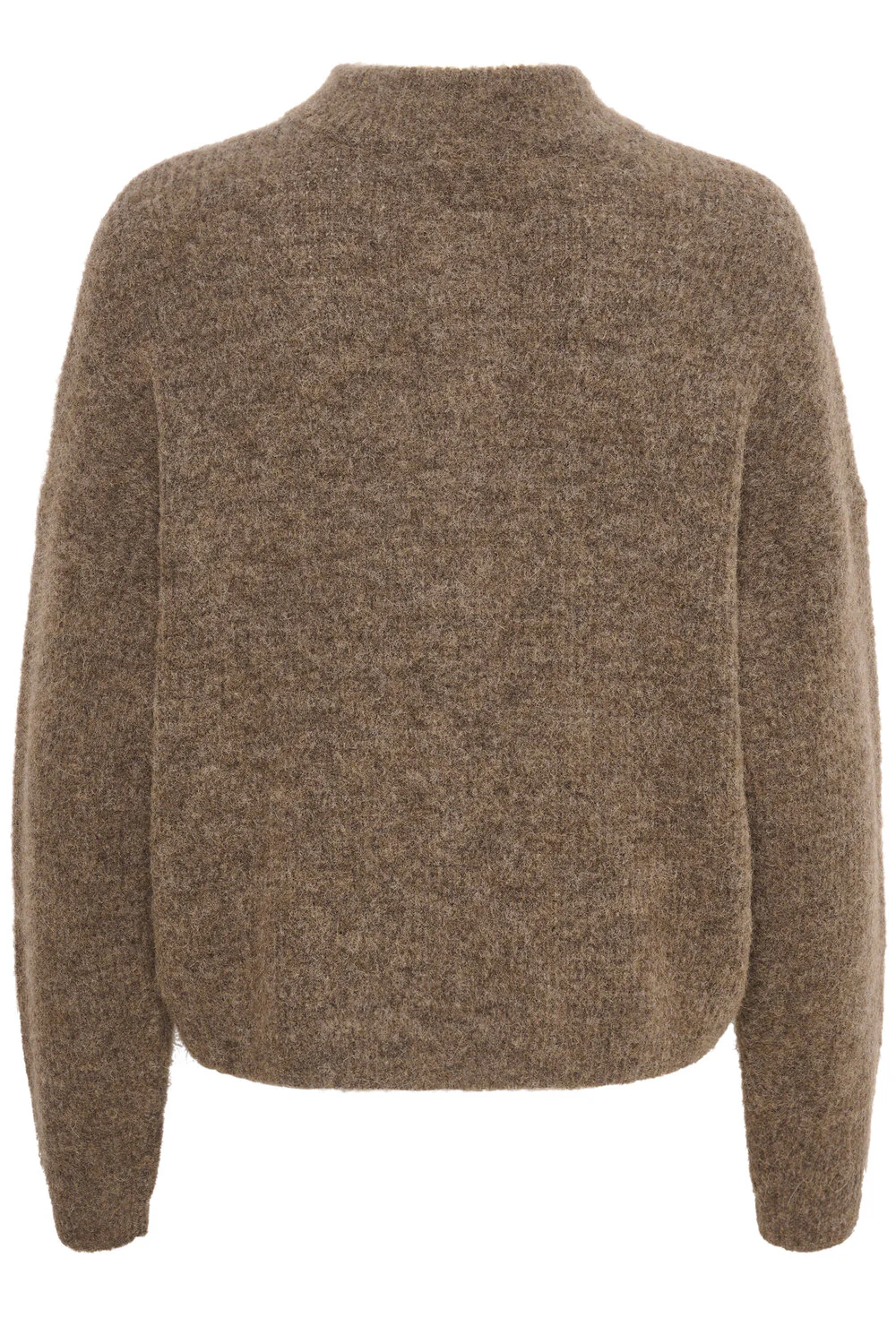 GESTUZ  AlphaGZ uldcardigan - Dark sand melange