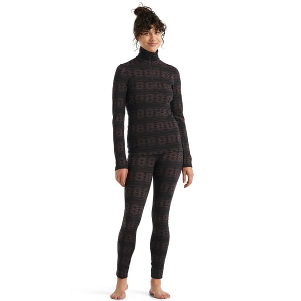 Collant thermique ICEBREAKER W 250 VERTEX LEGGINGS CRYSTALLINE BLACK/MINK