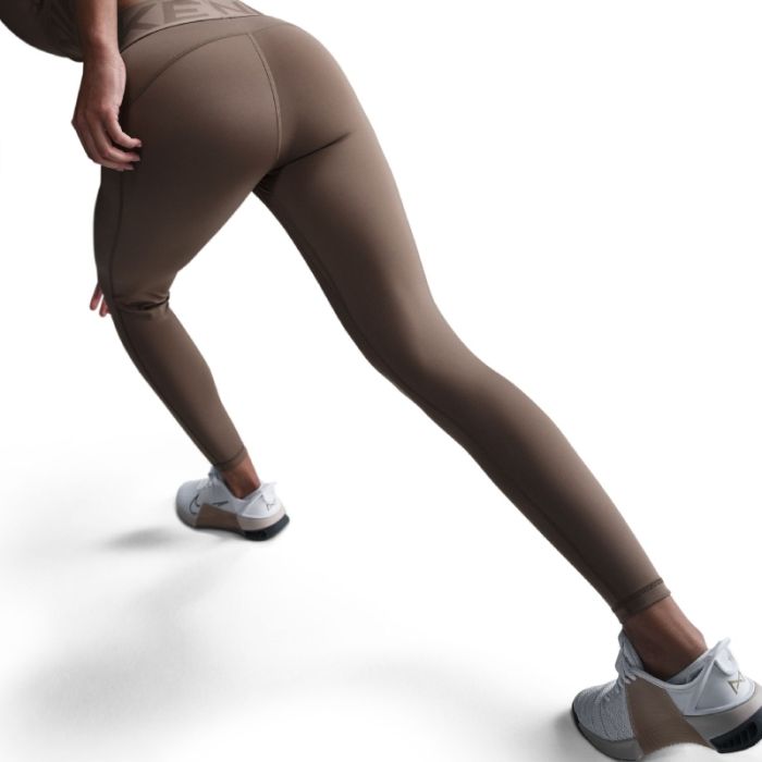 Nike Dame Lange tights Dri-FIT Sculpt High-Waisted Tights Brun