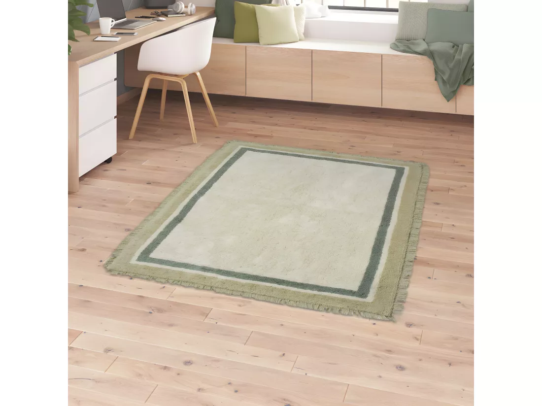 Franja - Tapis ethnique - Vert - 120x170cm