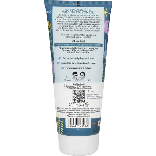 Kids 2in1 Duschgel & Shampoo Für mutige Unterwasserfreunde