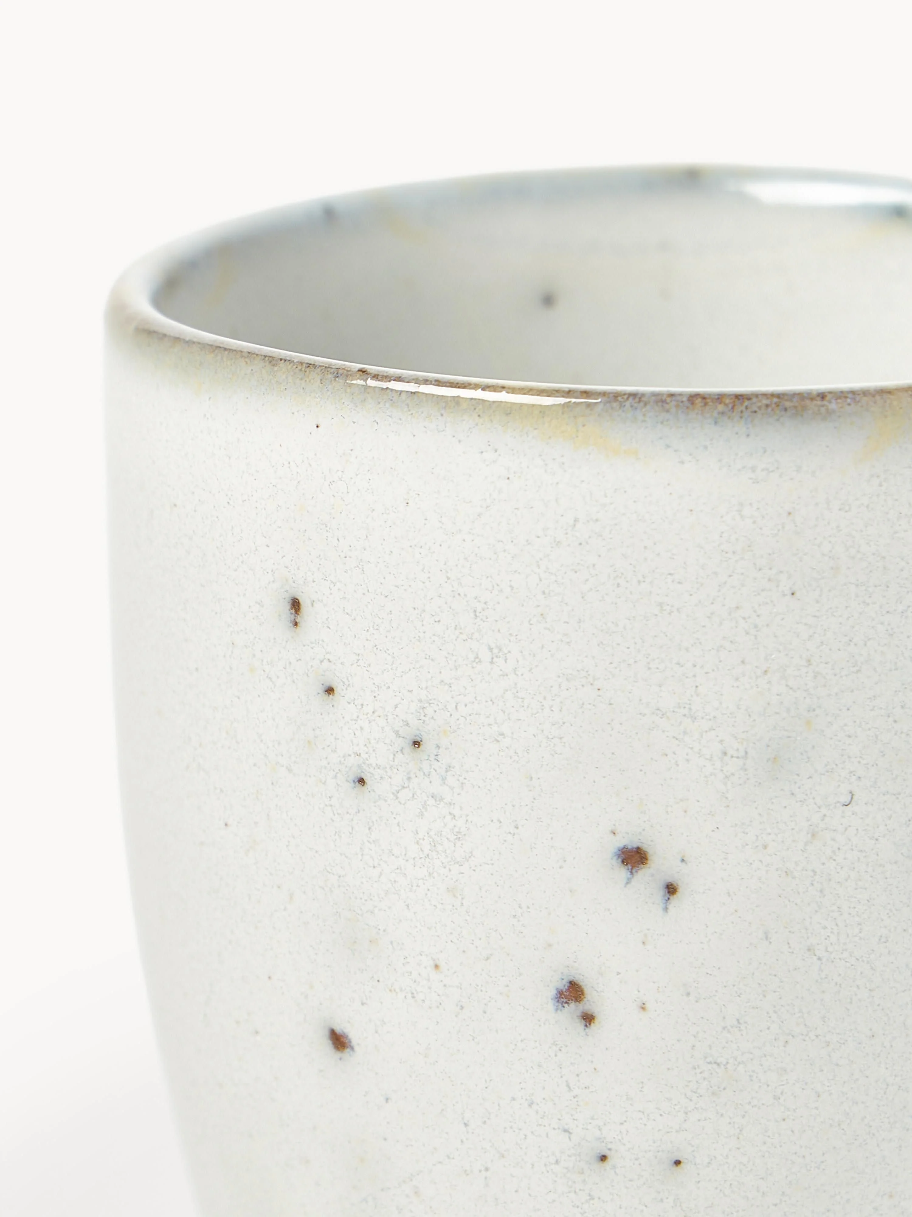 Handgemaakt espressokopje Nordic Sand, 6 stuks