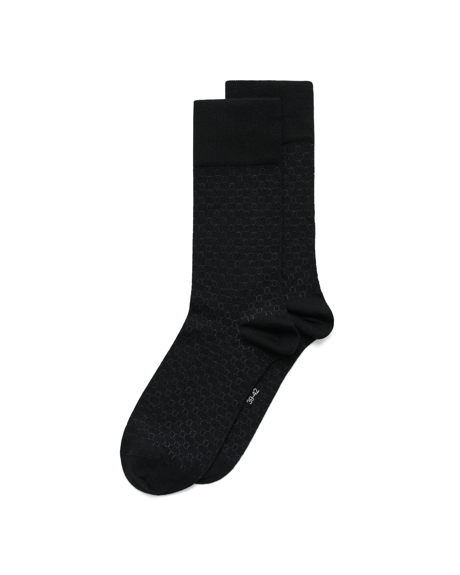 ECCO Classic Honeycomb Mid Cut Herren Halbhohe Socken Schwarz