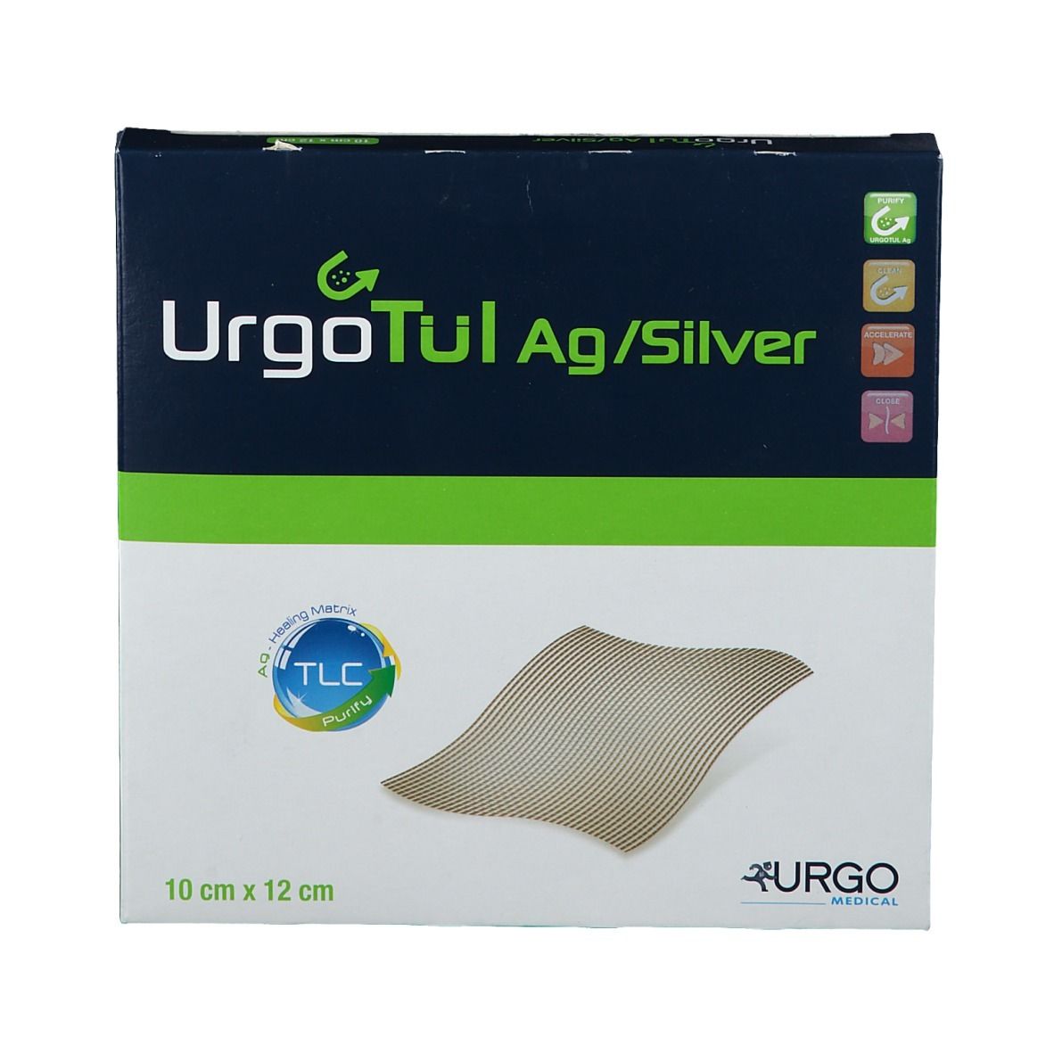 UrgoTül® AG/Silver 10 x 12 cm
