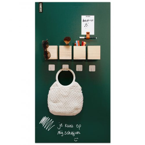 Magneetbord mat - krijtbord mosgroen 60x100 cm