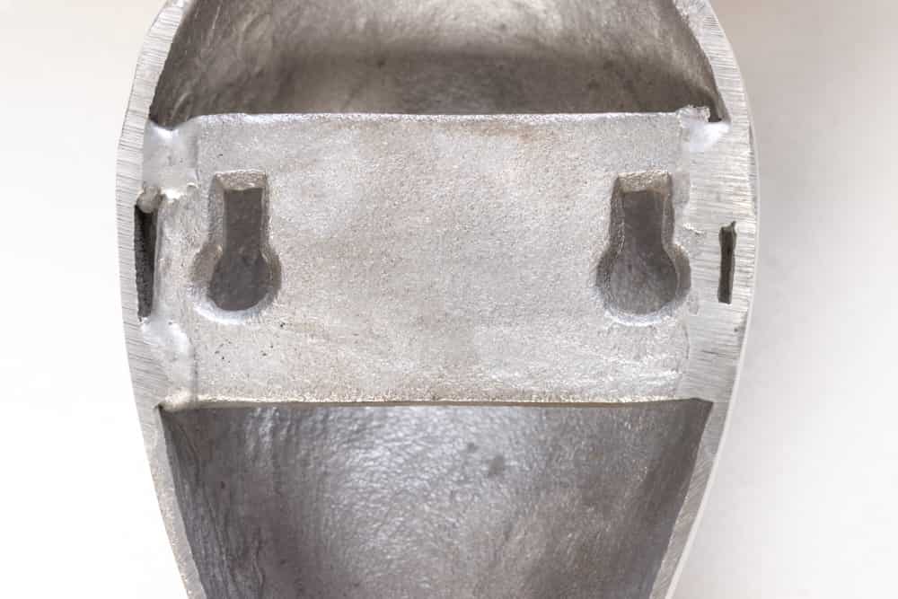 Barocke Wandkonsole SCALA 80cm silber Aluminium Wandregal