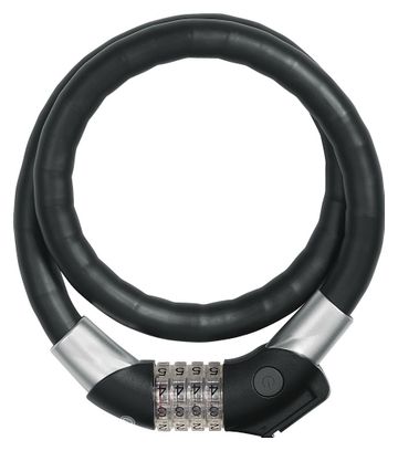 Antivol Câble Abus Steel-O-Flex Raydo Pro 1460/85 (85 cm) Noir   Support KF