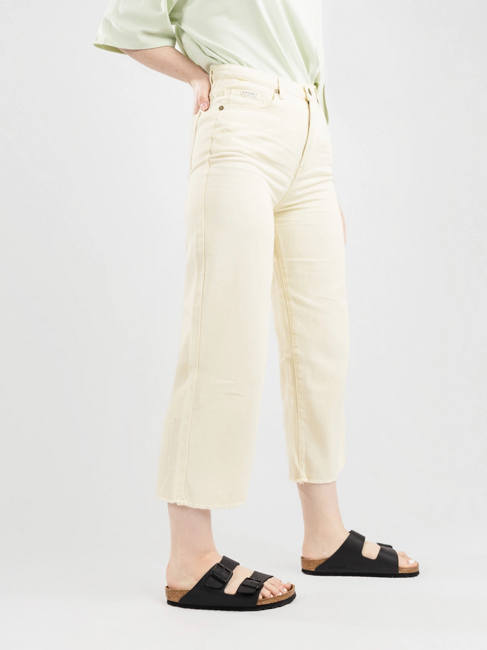 Rip Curl Sparrows Crop Wide Leg Pants bone