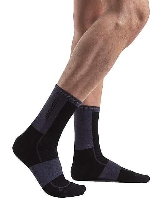 ICEBREAKER - CHAUSSETTES DE RUNNING RUN + ULTRALIGHT CREW MID M