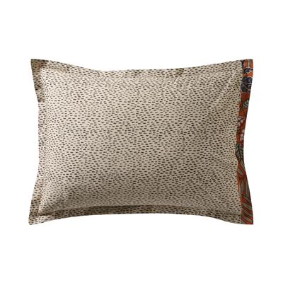 Linge de lit polycoton style wax fleurs stylisées - BECQUET CRÉATION