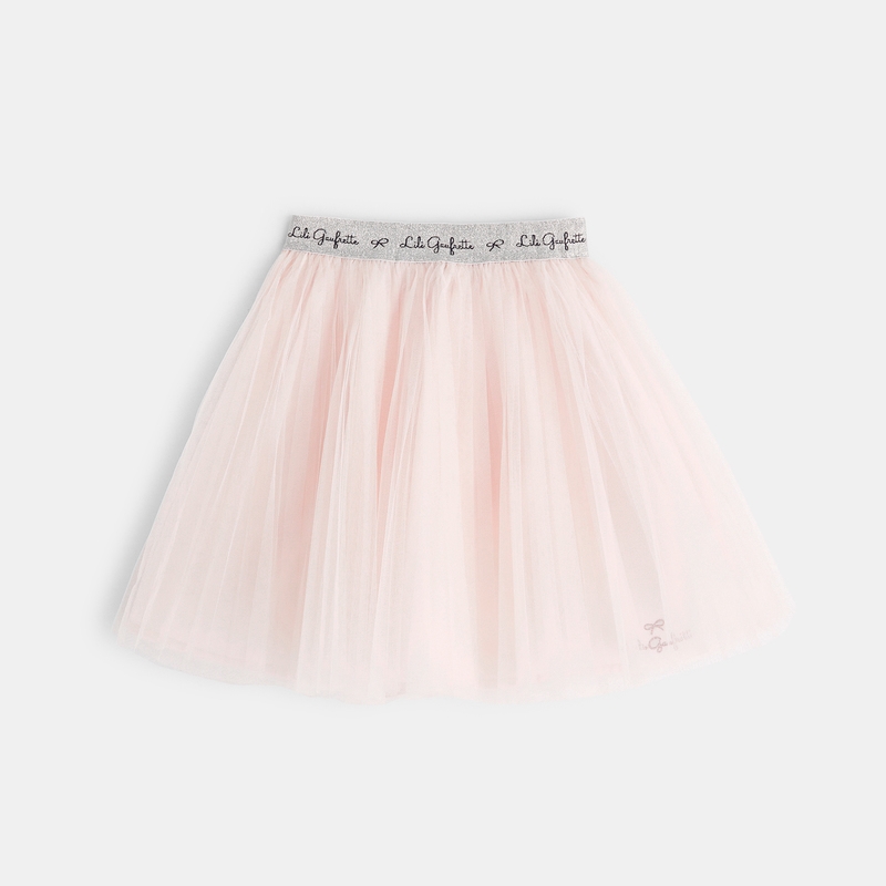 Jupon tulle Lili Gaufrette rose fille