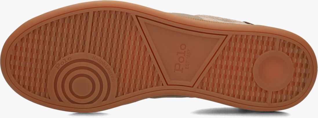 beige polo ralph lauren lage sneakers heritage area