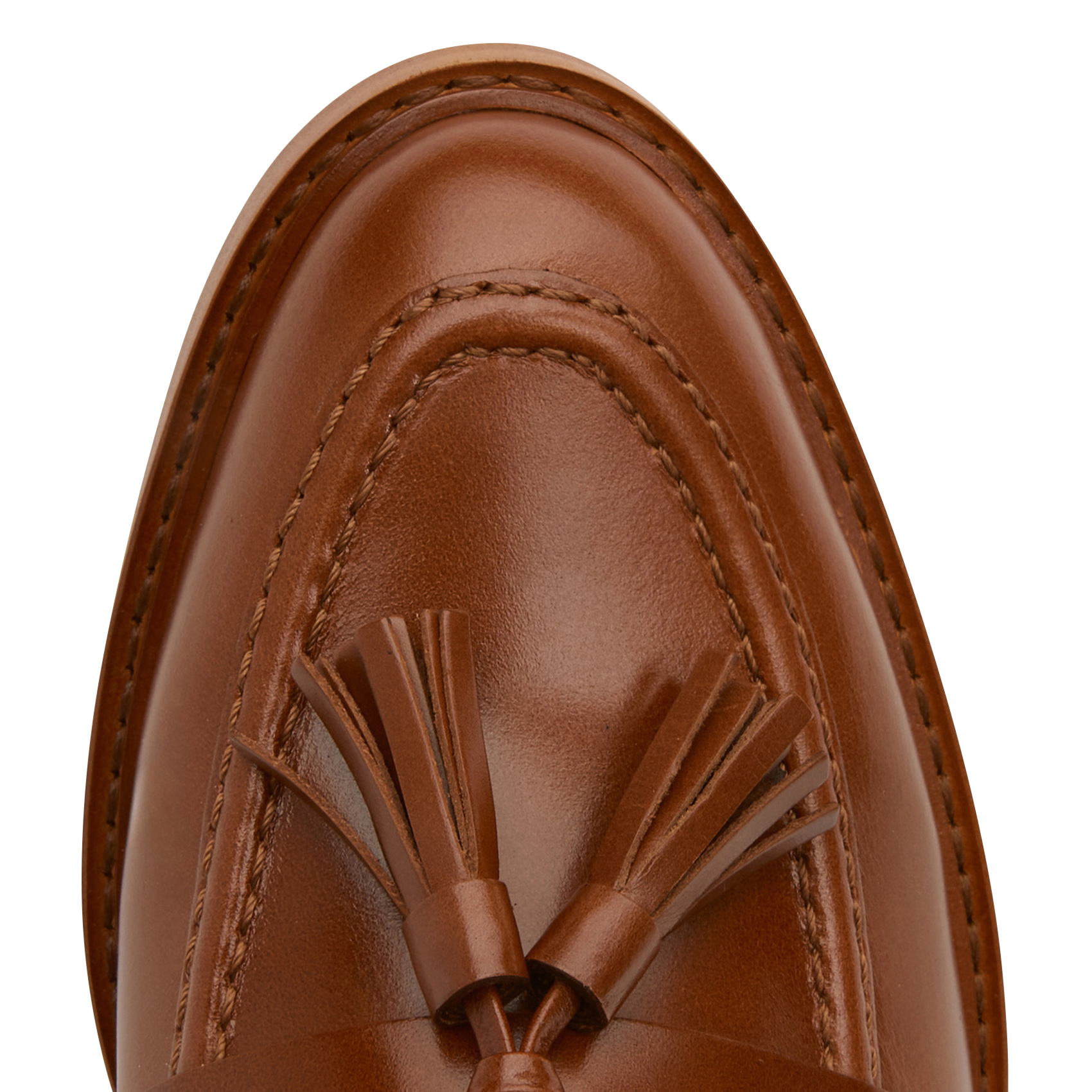 ROSA - Mocassins à bout rond en cuir| Beige