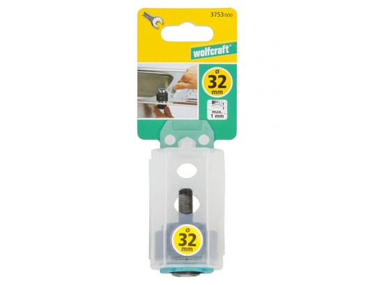 WOLFCRAFT - Coffret embouts de fraisage Emporte-pièces diam.32 mm 3753000 pour inox et plastique