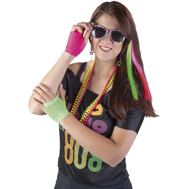 Faschingsset - Neon Queen - 11-teilig