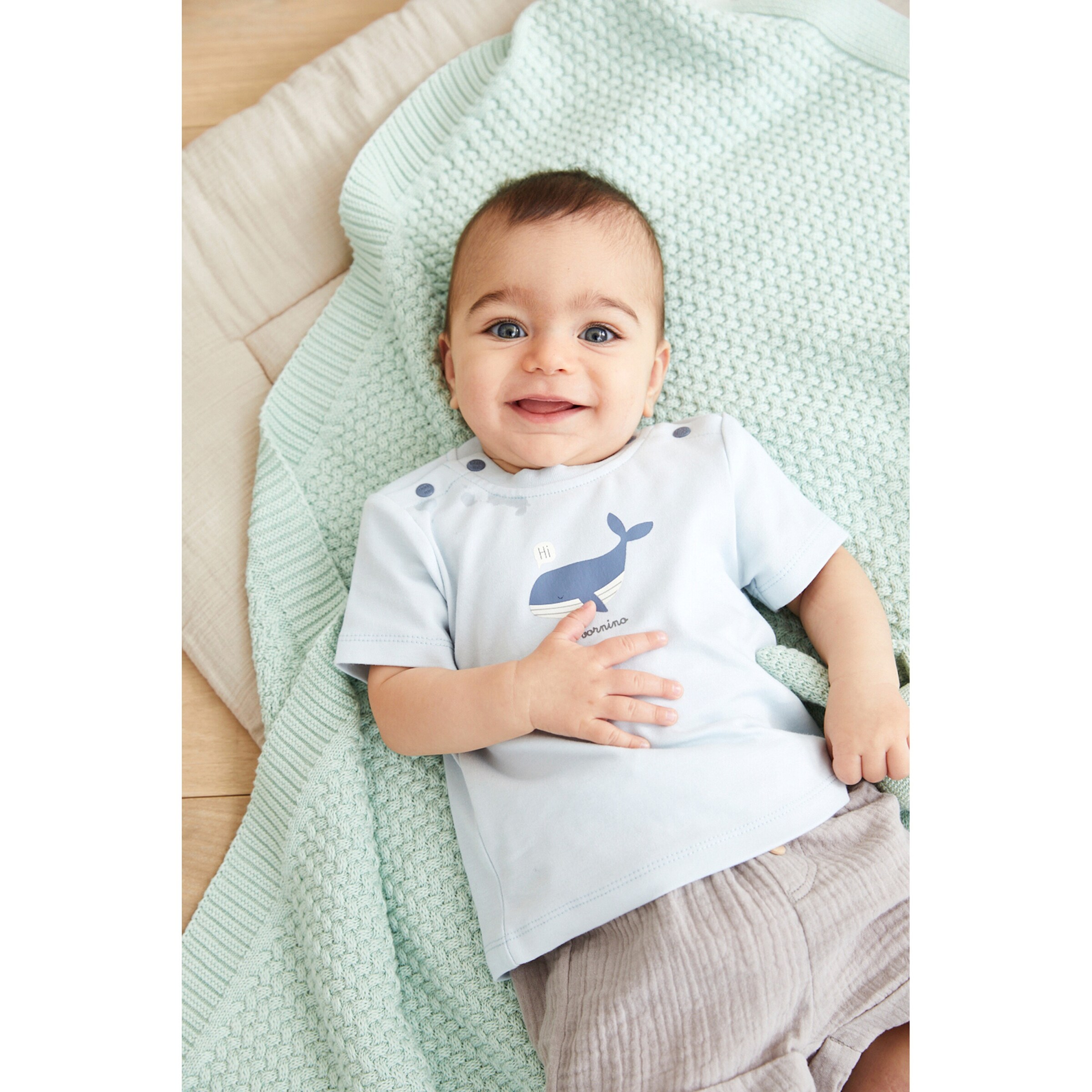 Bornino - Lieblinge T-Shirt Wal hellblau