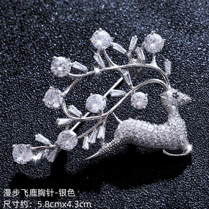 Soosina - Strass-legering broche (verschillende ontwerpen)