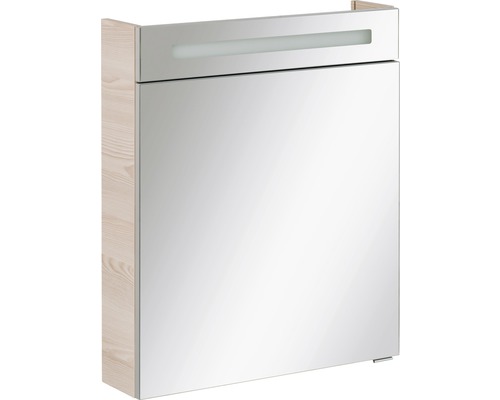 FACKELMANN B.clever spiegelkast 60 x 16 x 71 cm Alaska essen 1-deurs LED IP 20