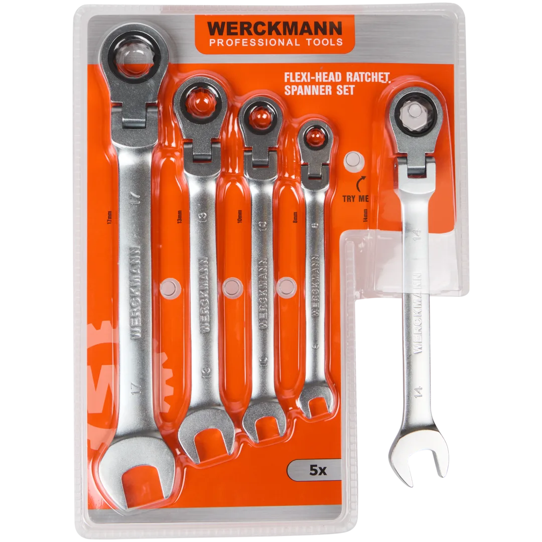 Jeu de clés à cliquet flexibles Werckmann