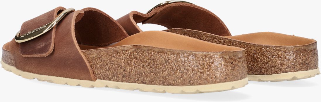 cognac birkenstock slippers madrid big buckle dames