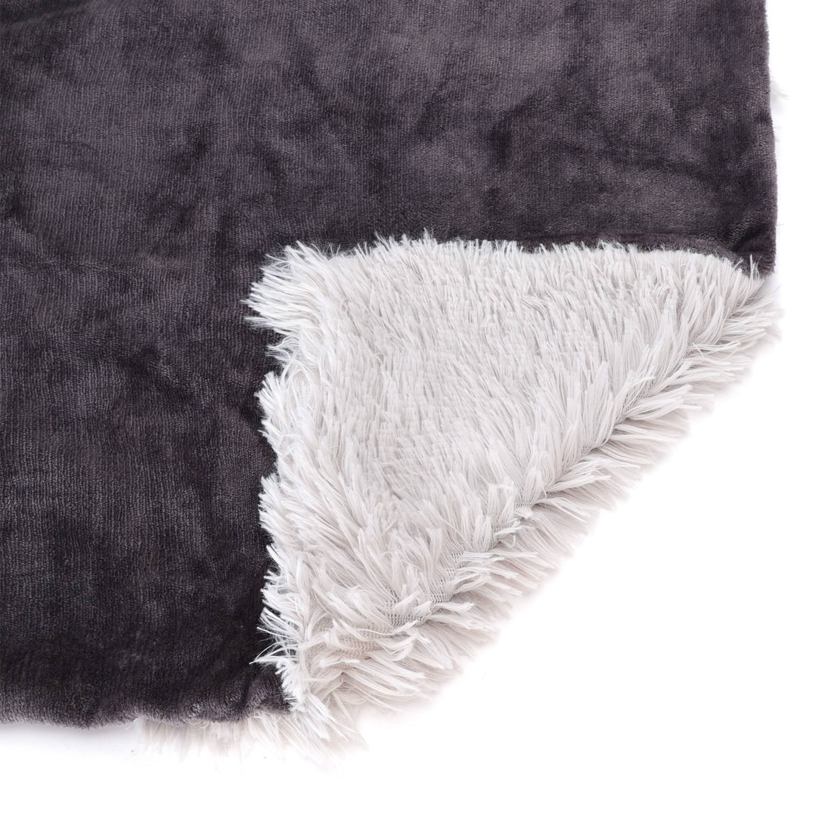 Manta Nobleza para Cães, Manta Macia de Pelúcia para Gatos e Outros Animais de Estimação, Manta Lavável de Dupla Face, Cinza, 120*100cm