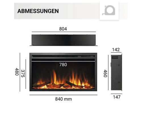 Elektrische haard Balderia Atalanta 33