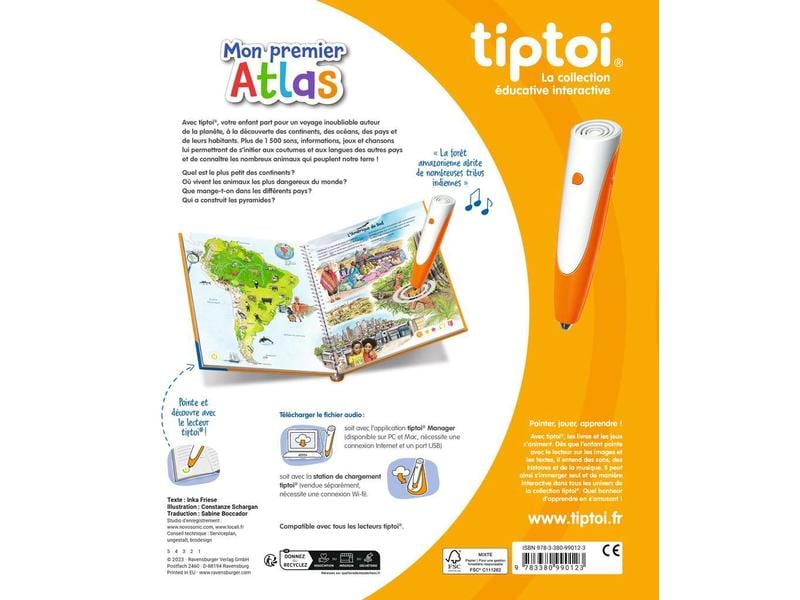 tiptoi Lernbuch Tiptoi Mon premier Atlas -FR- Wissensvermittlung auf interaktive Weise