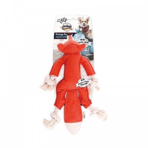 Raposa de pelúcia laranja vintage da All for Paws para cães