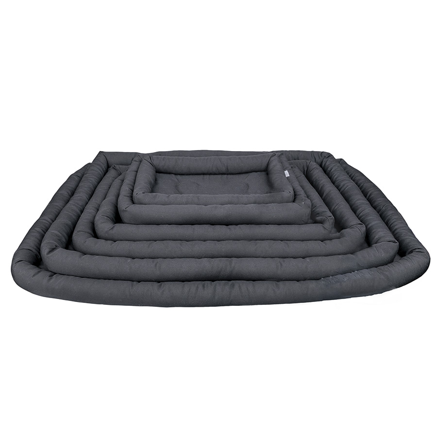 Tapete macio preto para cães Leeby