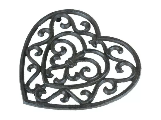 Dessous de plat en fonte marron 17 x 18 cm