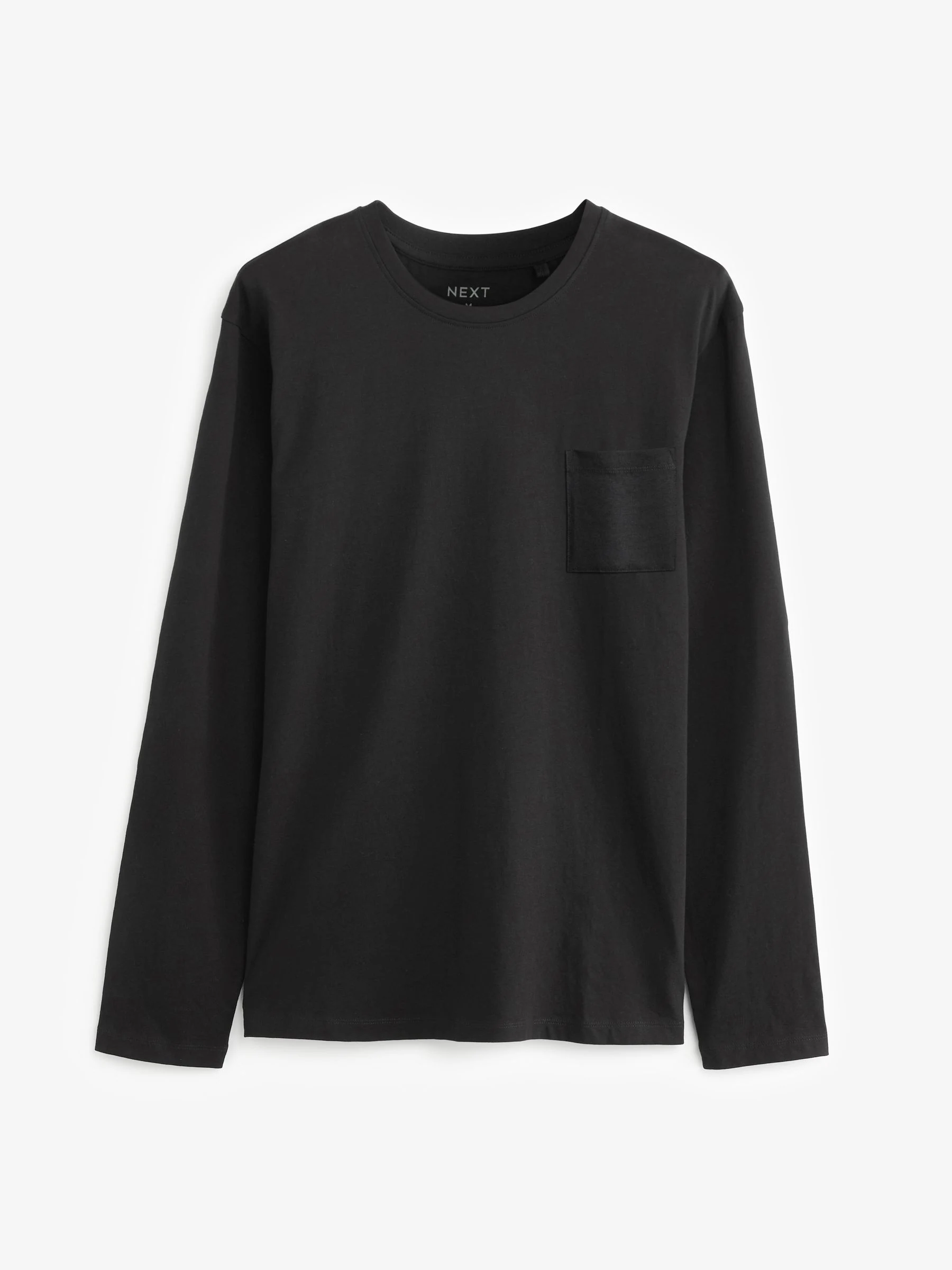 Zwart/grijs - Pyjama's met lange mouwen en boorden van 100% katoen 2 stuks