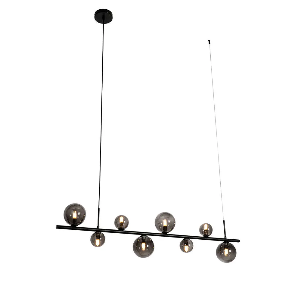 Qazqa hanglampen monaco grijs g9