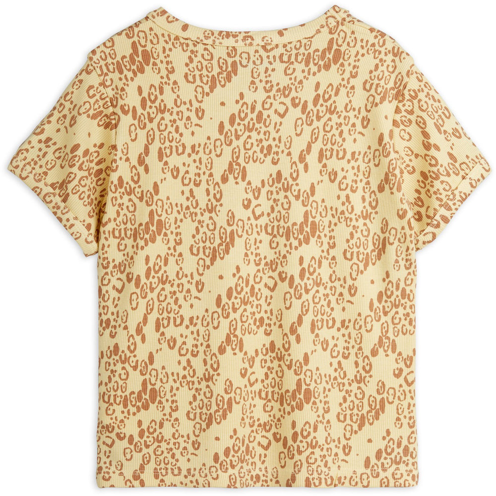 Køb Mini Rodini Beige Mini Leopard AOP Ss Tee