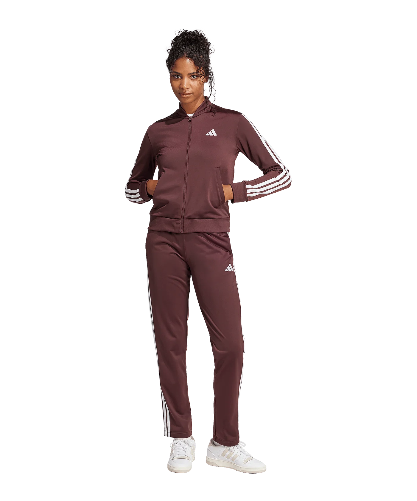 adidas Essentials 3S Trainingsanzug Damen Rot