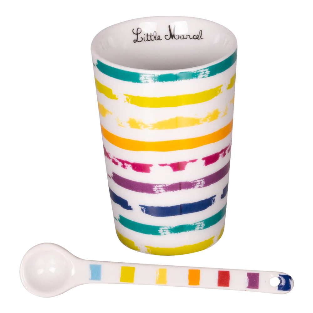 Coffret de 6 gobelets avec cuillères Little Marcel 15 cl Little marcel