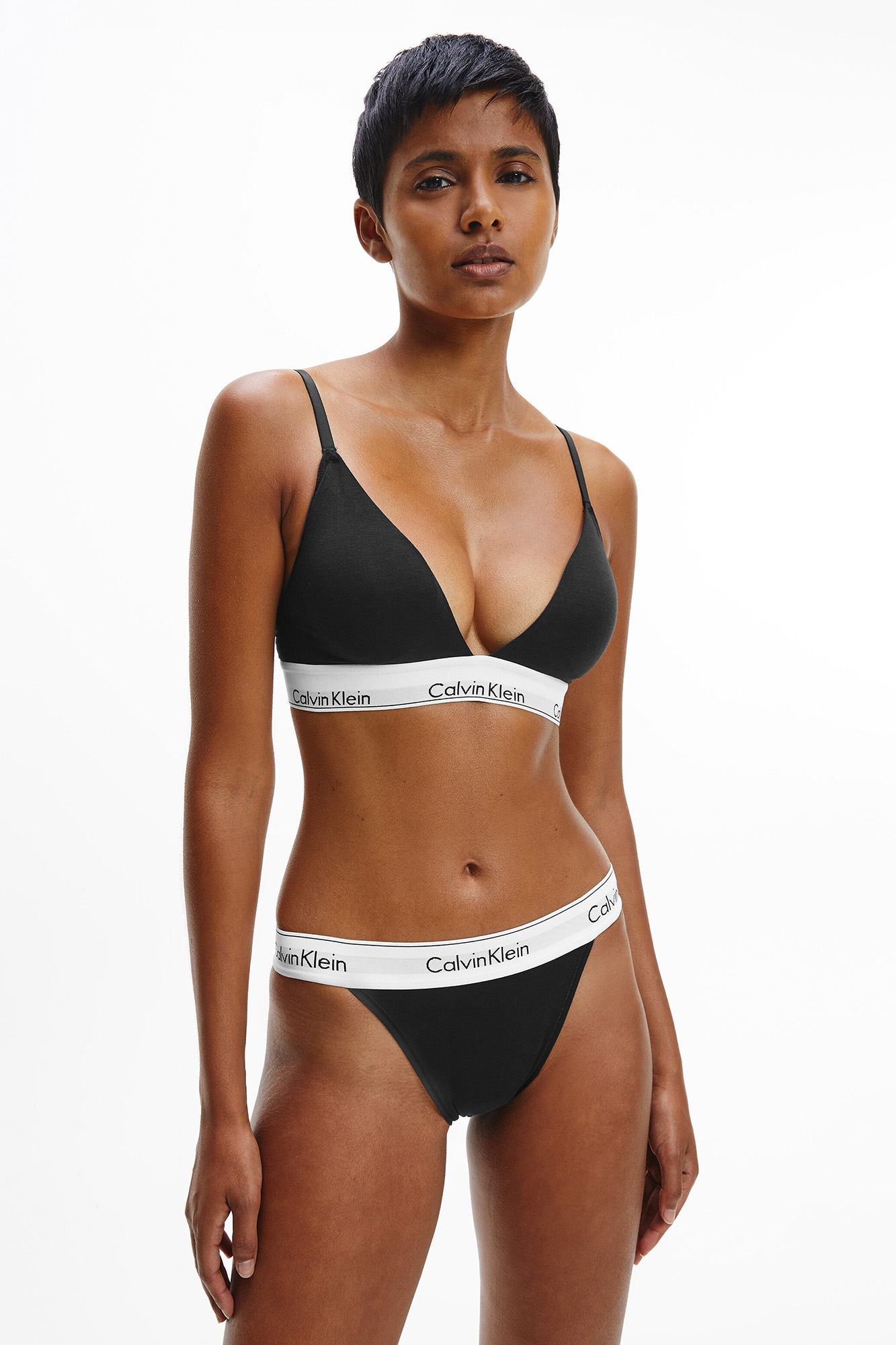 Top Calvin Klein Modern Cotton com cós