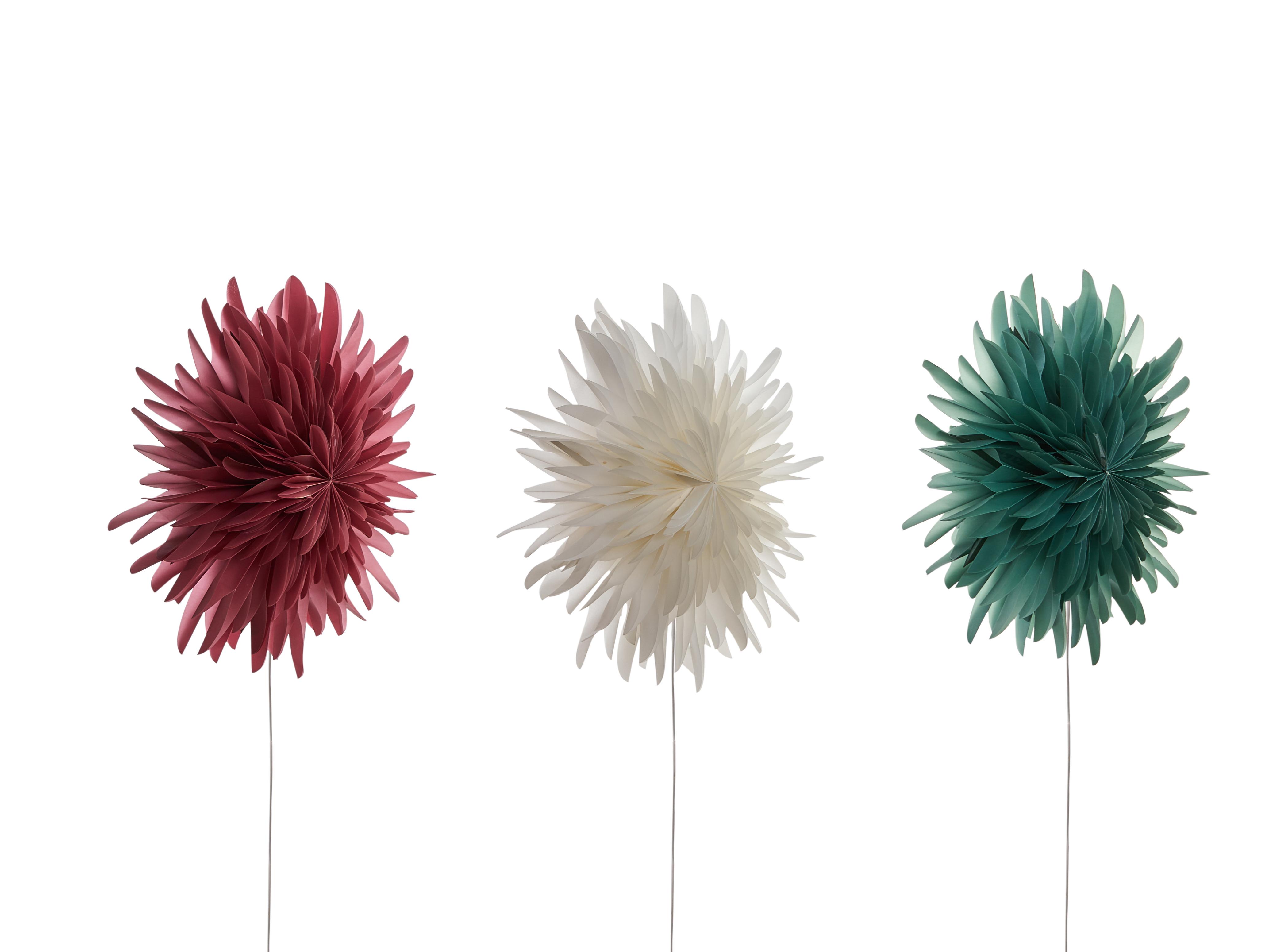 Set van 3 hangende decoraties LED GROVLAN Ster 41 cm Meerkleurig