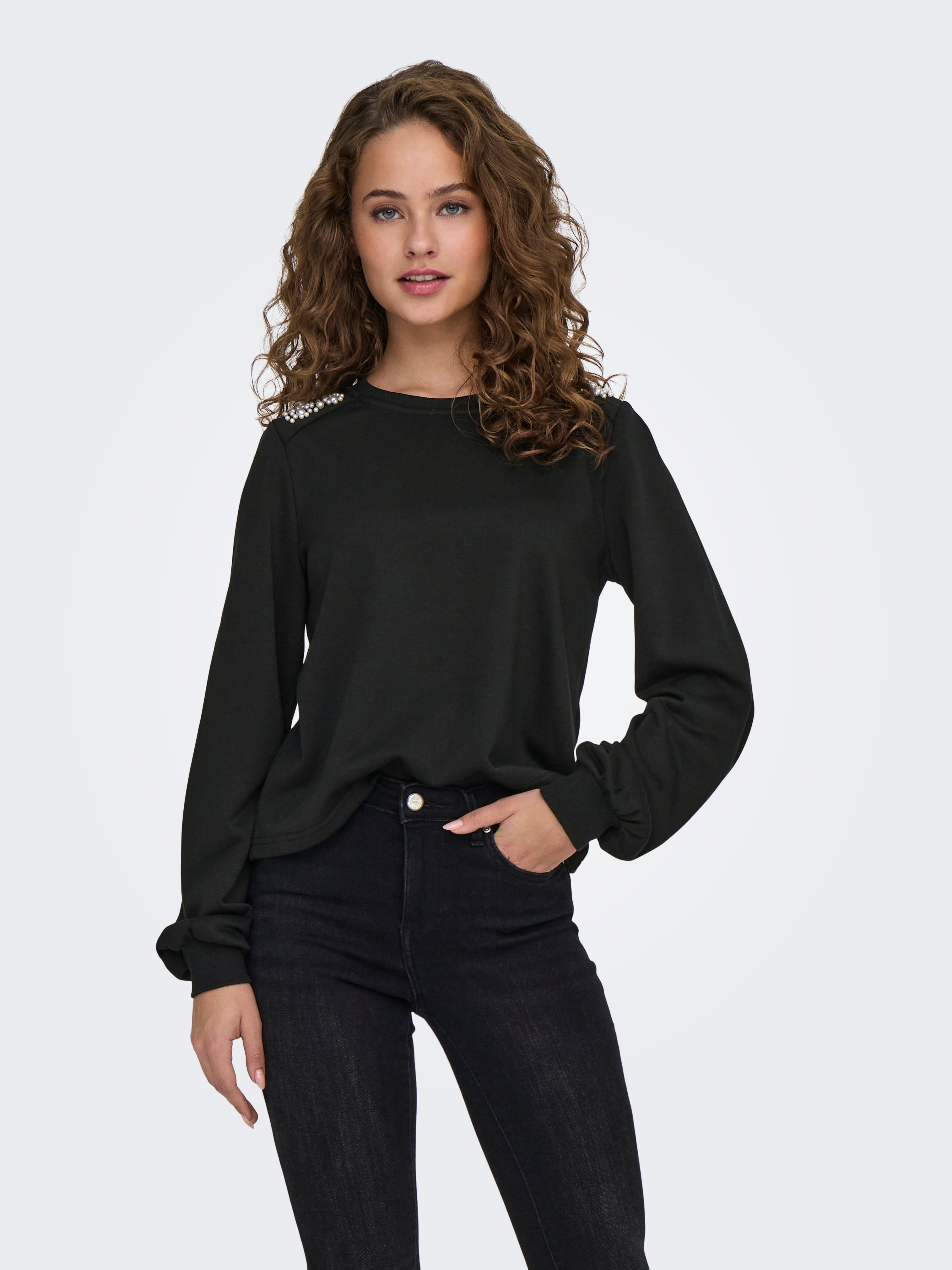 JDYPAISLEY Sweatshirt Black