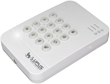 LUPUSEC 12106 Keypad V2 für die XT Smarthome Alarmanlagen, PIN-Abfrage, Benutzeranzeige der Zentrale, Zugangskontrolle, kompatibel mit XT2 Plus und XT3, Weiß