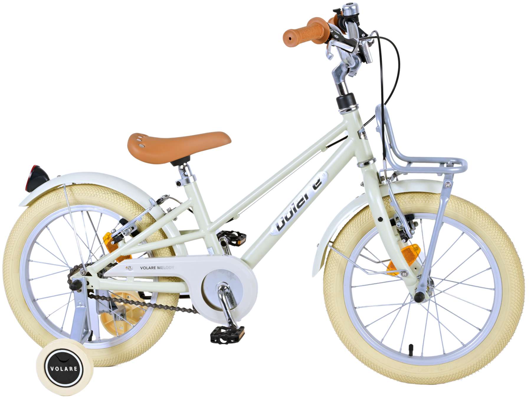 Kinderfahrrad Melody Fahrrad für Mädchen 16 Zoll Kinderrad in Sand
