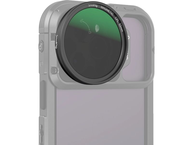 Smallrig MagEase Magnetischer CPL-Filter mit Filter Adapter Eliminiert Reflexionen von nicht-metallischen Oberflächen