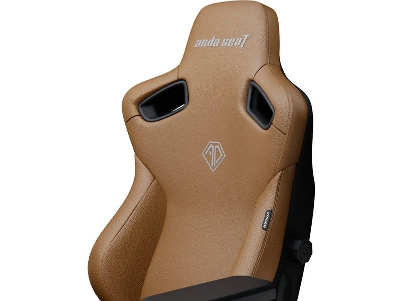Anda Seat Gaming-Stuhl Kaiser 3 L Braun Gaming-Stuhl aus Kunstleder und mit einer Belastbarkeit von bis zu 120 kg