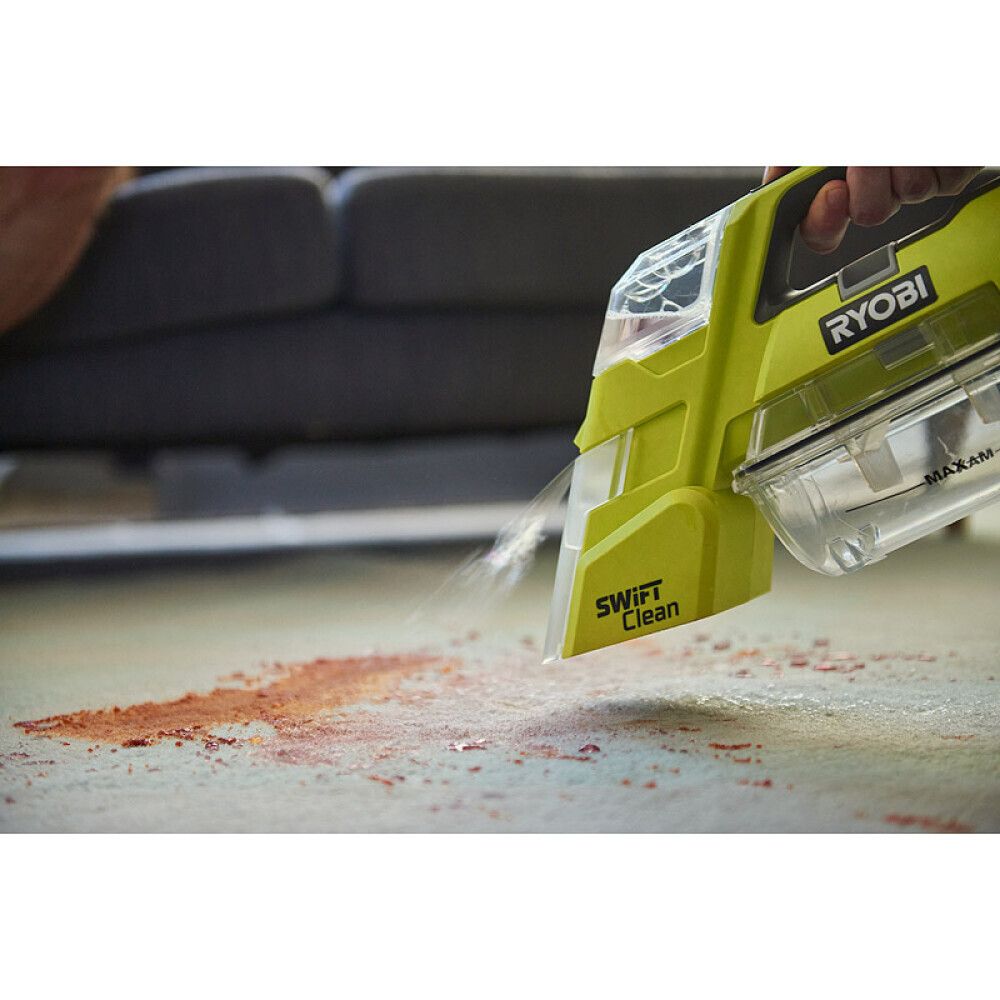 TEKSTILRENSER RYOBI SWIFT CLEAN RDC18-0 ONE+ 18V UTEN BATTERI