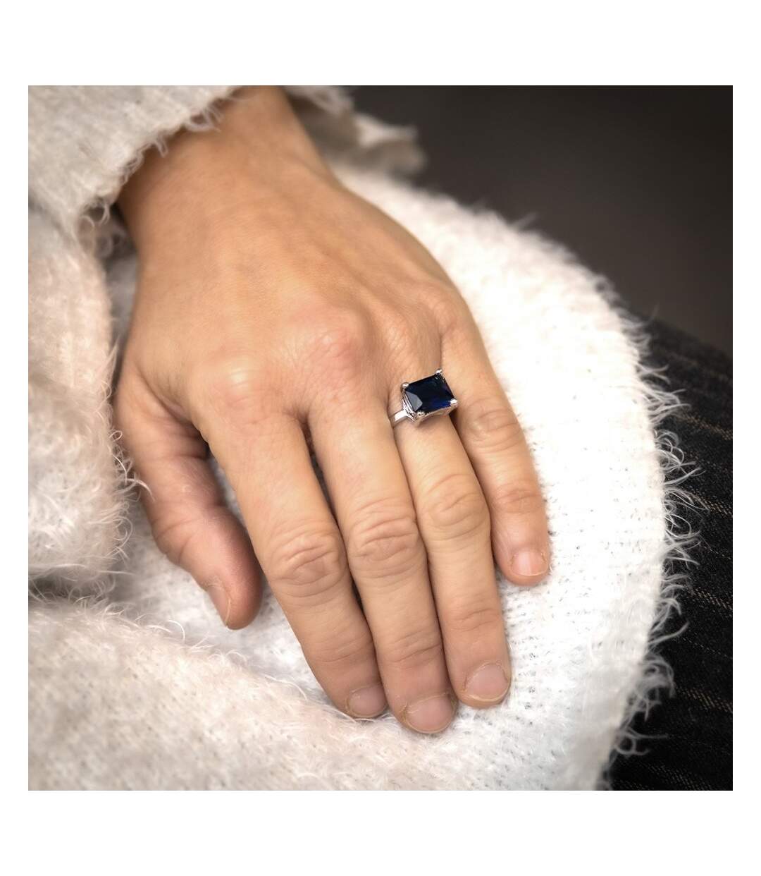 Coffret Bague Femme Rhodium CETI