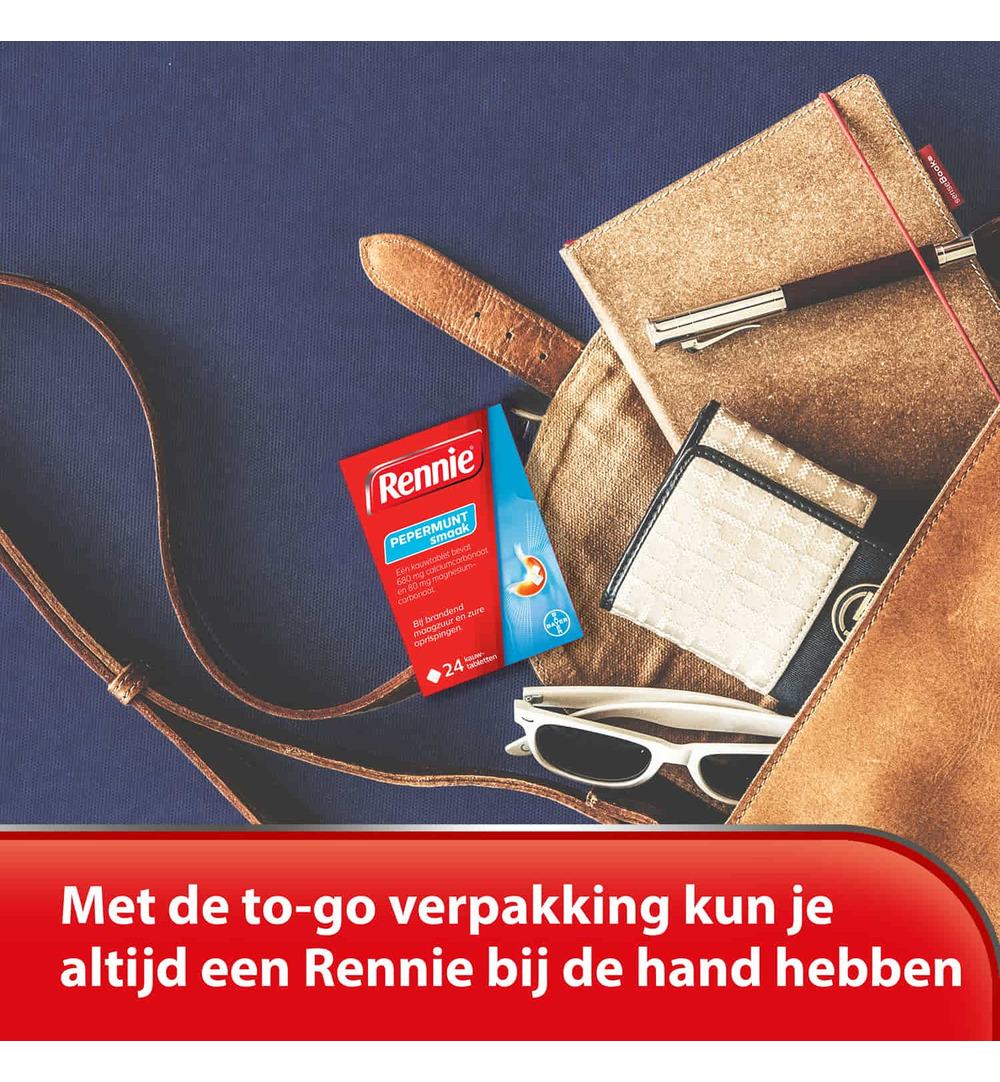 Rennie Pepermunt (24 kauwtabletten)