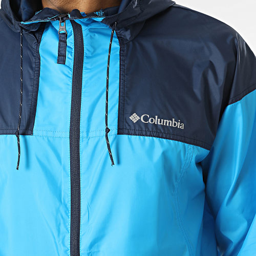 Coupe-vent Zippé Capuche Flash Challenger Bleu Clair Bleu Marine