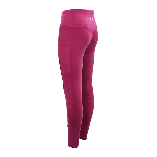 Paardrijlegging La Valencio LVWella Full Grip Kids Donkerpaars