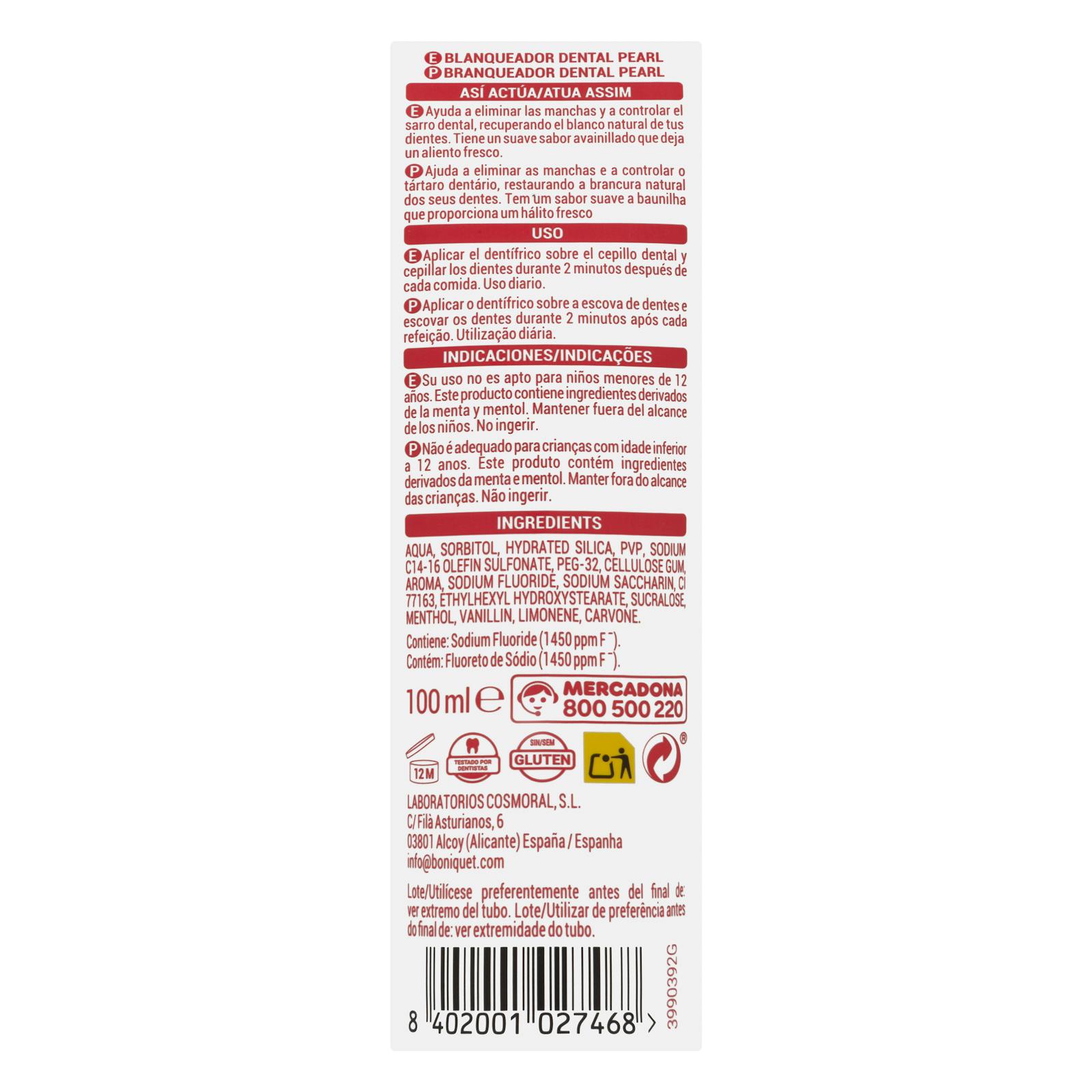 Dentifrice blanchissant Deliplus Dental Pearl